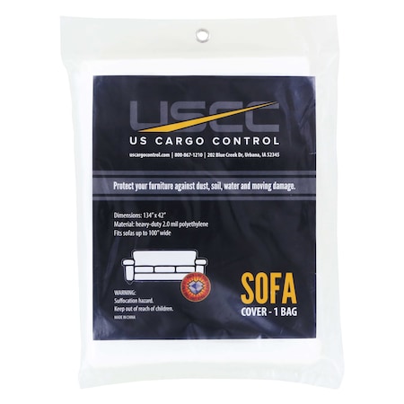 Us Cargo Control Heavy Duty Plastic Sofa Cover PSC-134X42